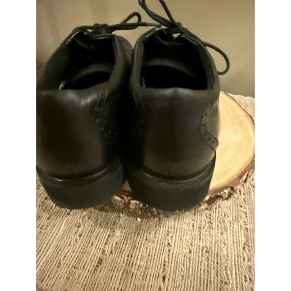 Rockport‎ Men's Dressports Steel Toe Wing Tip Oxford RK6741 Black Leather 10.5
